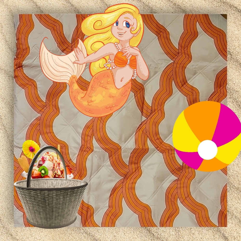 New Picnic Blanket Society 6 Water Resistant 50 inches x 70 inches